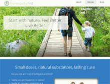 Tablet Screenshot of homeopathy1st.com